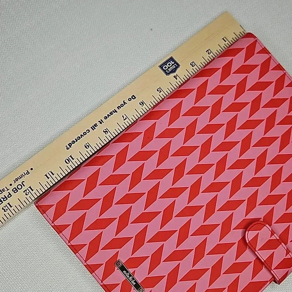 Stella & Dot Pink and Red Leather Jewelry Travel and Display Binder - Picture 14 of 15